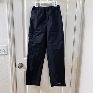 Columbia Youth Cypress Brook II Rain Pants Waterproof Black Size Large 14-16
